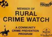 Rural Crime Watch sign small 2017 11